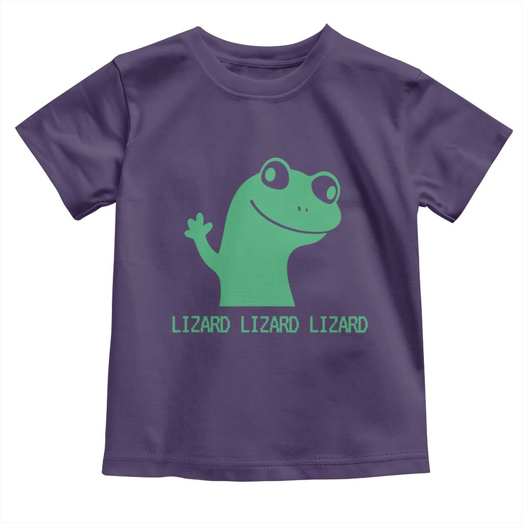Funny Lizard Lizard Lizard Toddler T Shirt Weirdcore Gecko Reptile Meme - Wonder Print Shop