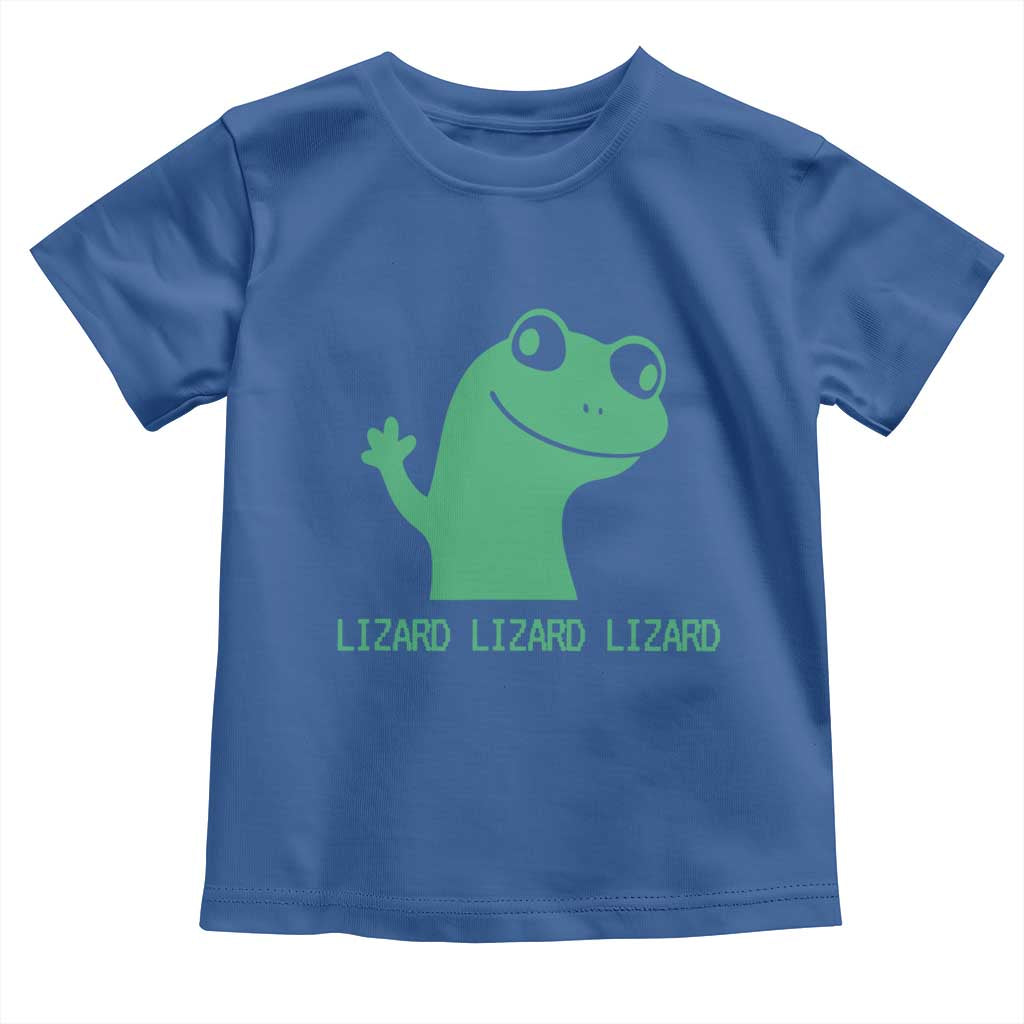 Funny Lizard Lizard Lizard Toddler T Shirt Weirdcore Gecko Reptile Meme - Wonder Print Shop