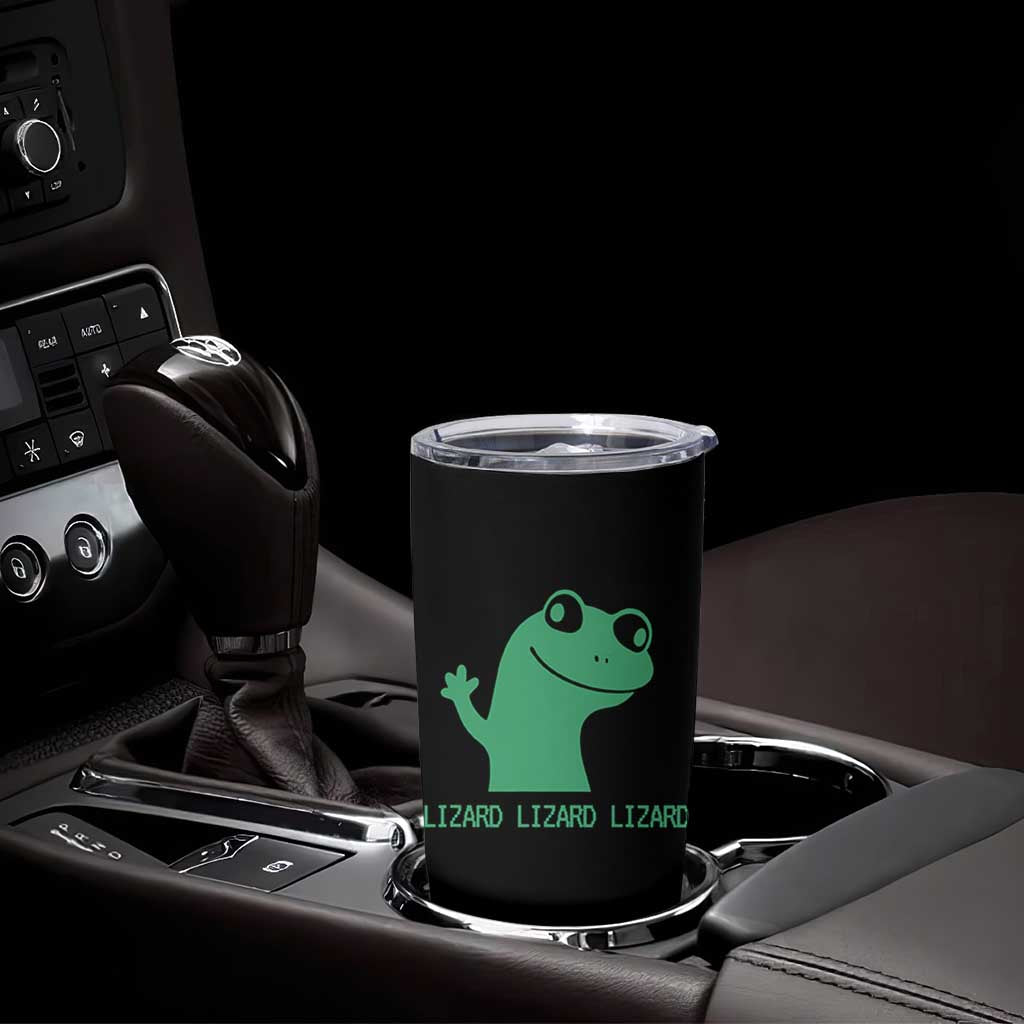 Funny Lizard Lizard Lizard Tumbler Cup Weirdcore Gecko Reptile Meme - Wonder Print Shop