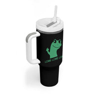 Funny Lizard Lizard Lizard Tumbler With Handle Weirdcore Gecko Reptile Meme - Wonder Print Shop