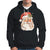 Retro Vintage Christmas Santa Claus Face Xmas Old Fashioned Hoodie - Wonder Print Shop