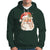 Retro Vintage Christmas Santa Claus Face Xmas Old Fashioned Hoodie - Wonder Print Shop