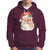 Retro Vintage Christmas Santa Claus Face Xmas Old Fashioned Hoodie - Wonder Print Shop
