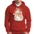 Retro Vintage Christmas Santa Claus Face Xmas Old Fashioned Hoodie - Wonder Print Shop