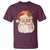 Retro Vintage Christmas Santa Claus Face Xmas Old Fashioned T Shirt - Wonder Print Shop