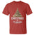 Christmas In Florida T Shirt Sand Xmas Tree Lights Family Vacation - Wonder Print Shop