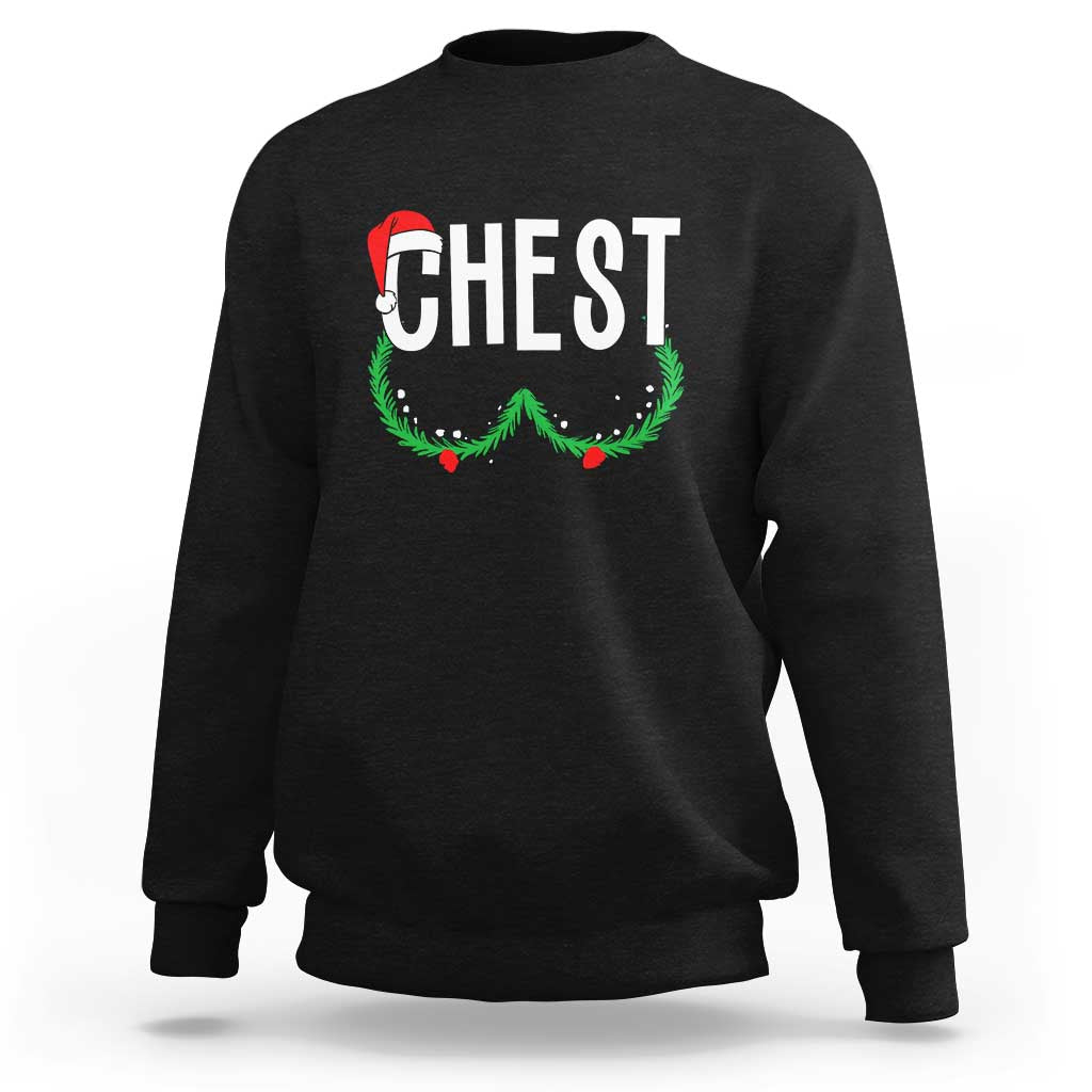 Christmas Matching Couple Sweatshirt Chestnuts Funny Xmas Chest - Wonder Print Shop