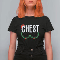 Christmas Matching Couple T Shirt For Women Chestnuts Funny Xmas Chest - Wonder Print Shop