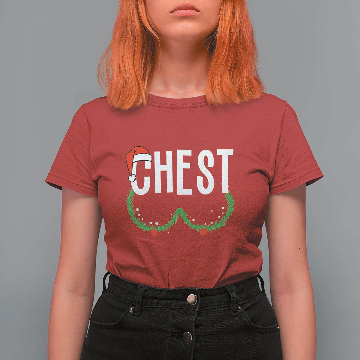 Christmas Matching Couple T Shirt For Women Chestnuts Funny Xmas Chest - Wonder Print Shop