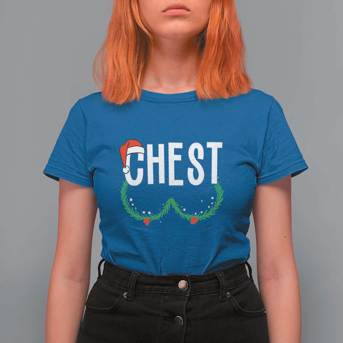Christmas Matching Couple T Shirt For Women Chestnuts Funny Xmas Chest - Wonder Print Shop