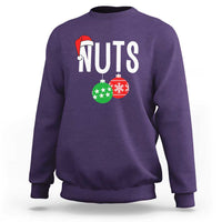 Christmas Matching Couple Sweatshirt Chestnuts Funny Xmas Nuts - Wonder Print Shop