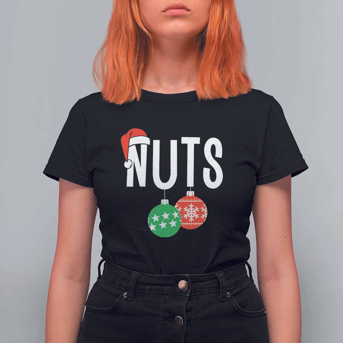 Christmas Matching Couple T Shirt For Women Chestnuts Funny Xmas Nuts - Wonder Print Shop