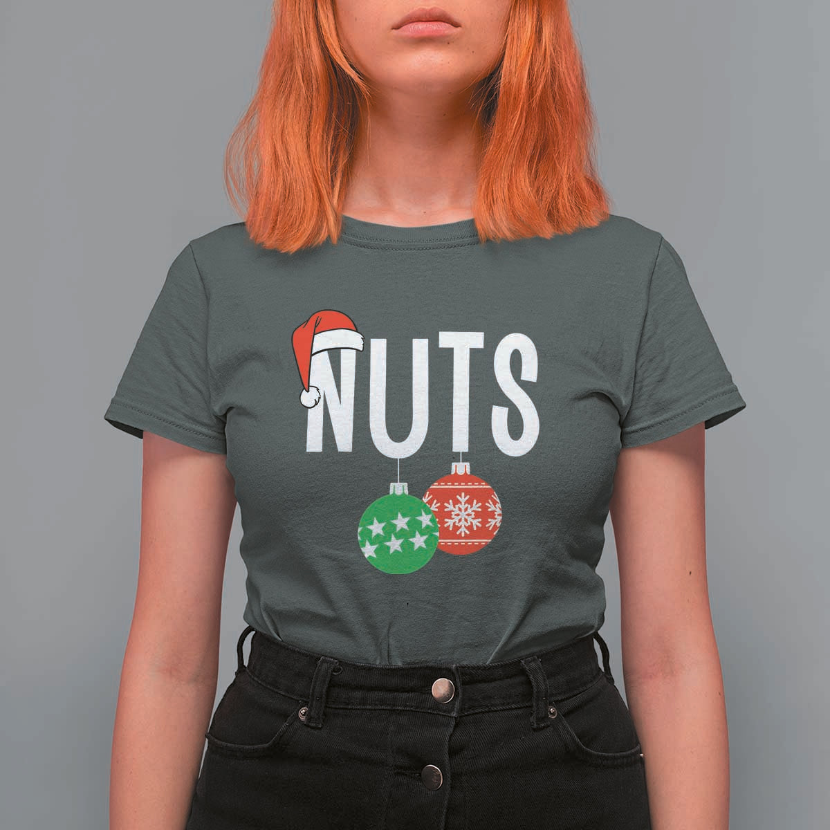 Christmas Matching Couple T Shirt For Women Chestnuts Funny Xmas Nuts - Wonder Print Shop