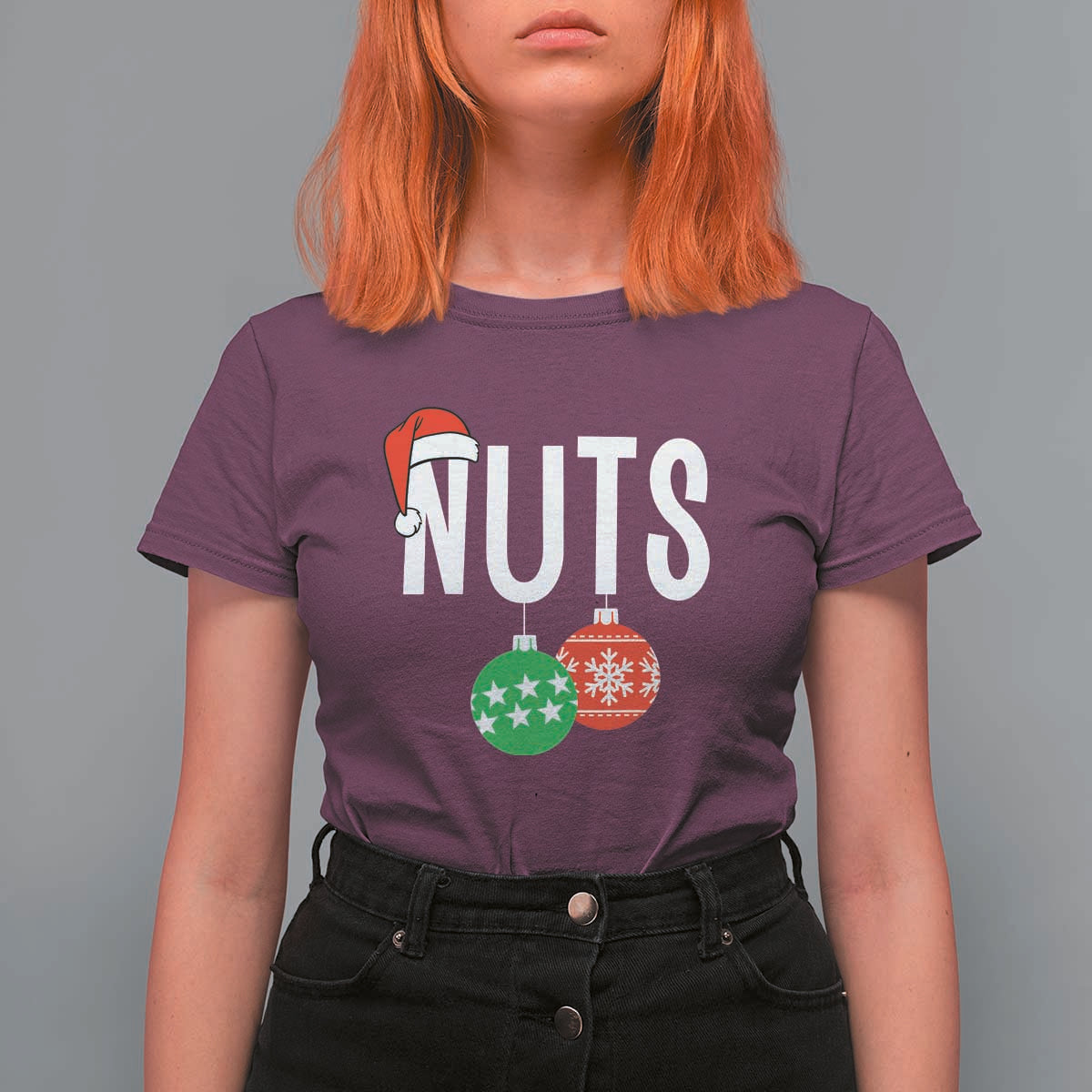 Christmas Matching Couple T Shirt For Women Chestnuts Funny Xmas Nuts - Wonder Print Shop