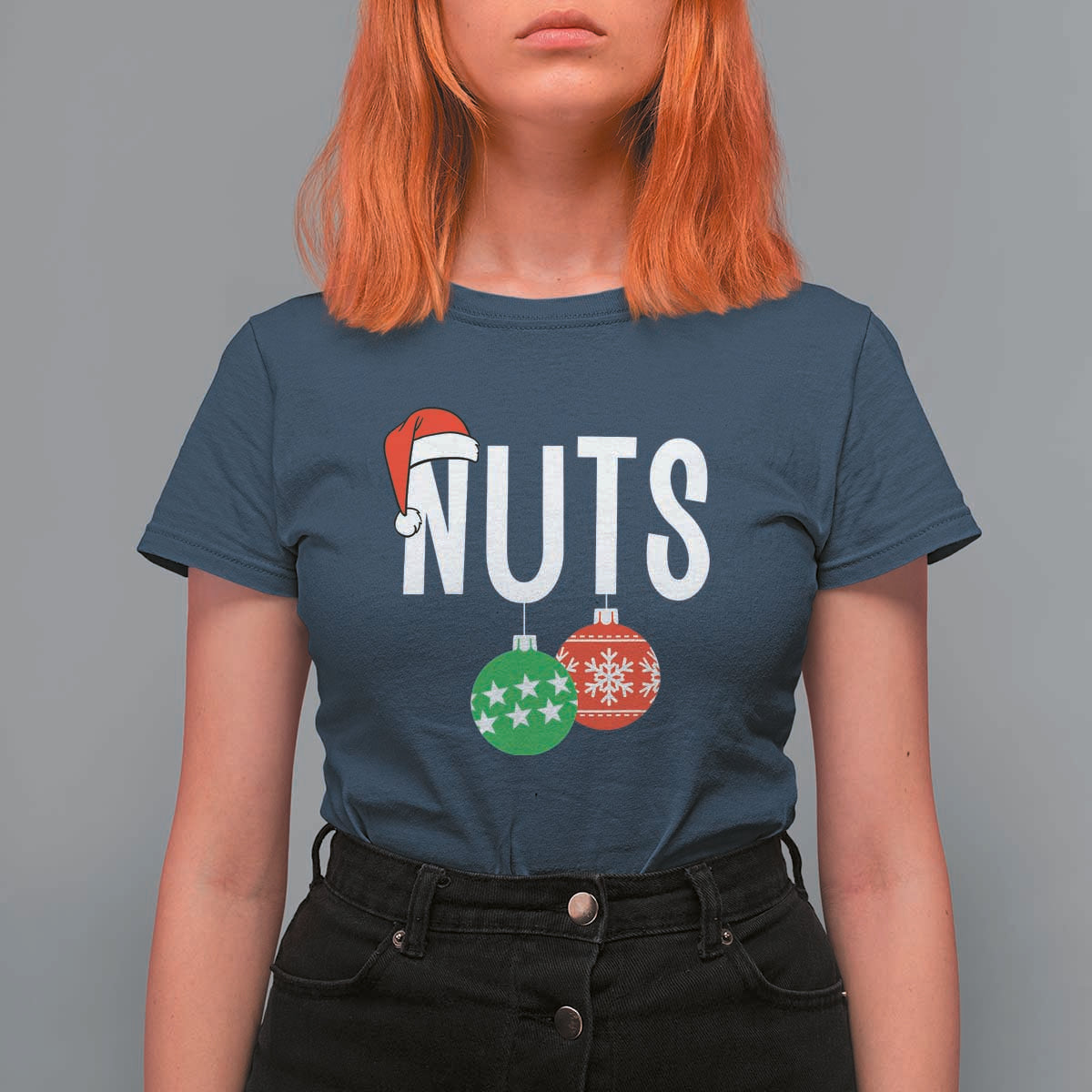Christmas Matching Couple T Shirt For Women Chestnuts Funny Xmas Nuts - Wonder Print Shop