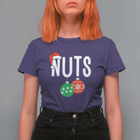 Christmas Matching Couple T Shirt For Women Chestnuts Funny Xmas Nuts - Wonder Print Shop