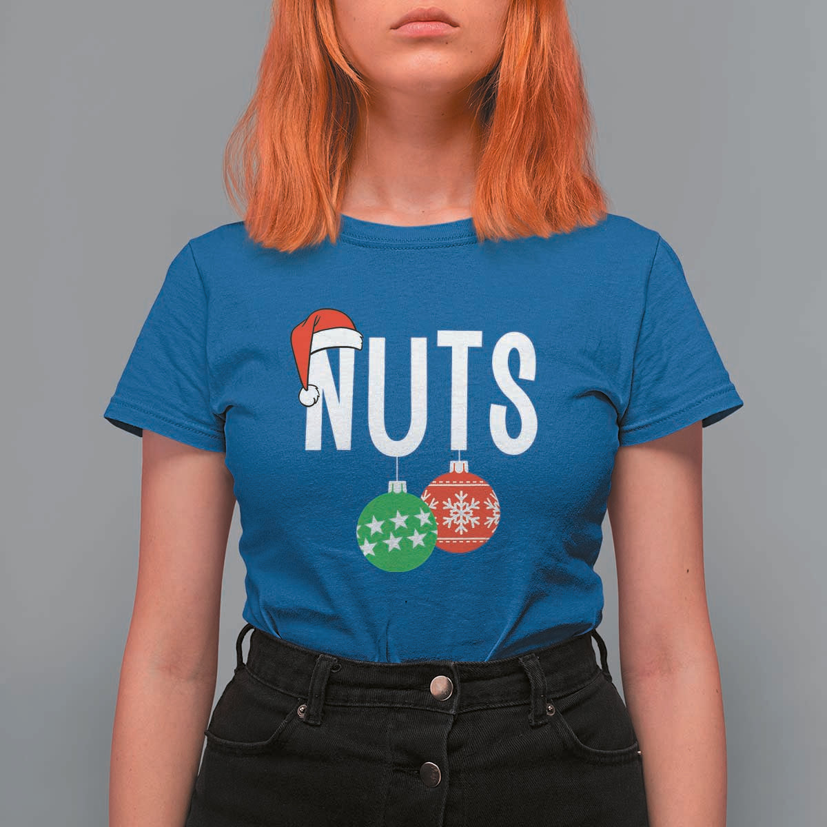 Christmas Matching Couple T Shirt For Women Chestnuts Funny Xmas Nuts - Wonder Print Shop