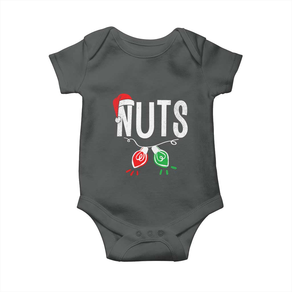 Christmas Matching Couple Baby Onesie Chestnuts Xmas Funny Nuts