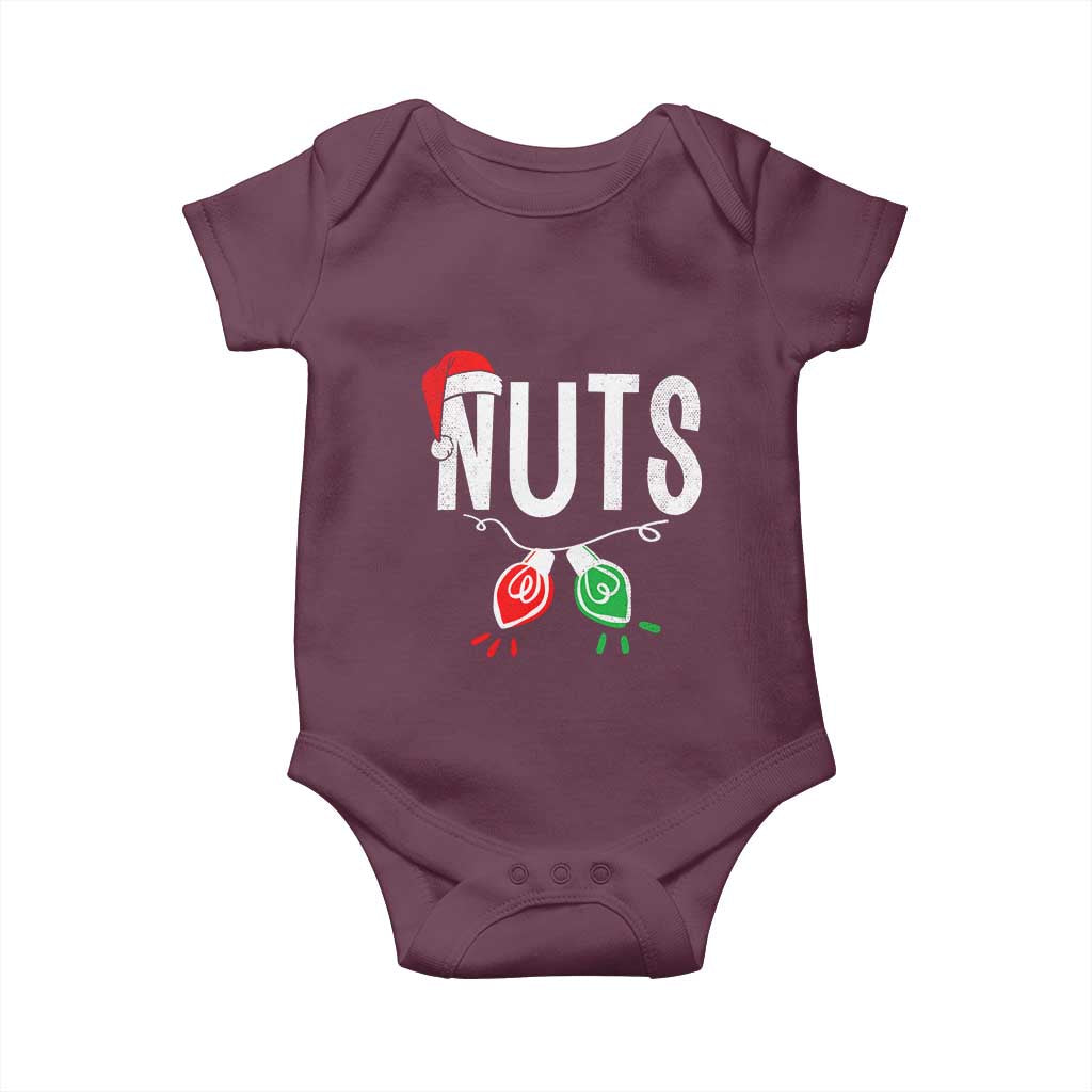 Christmas Matching Couple Baby Onesie Chestnuts Xmas Funny Nuts