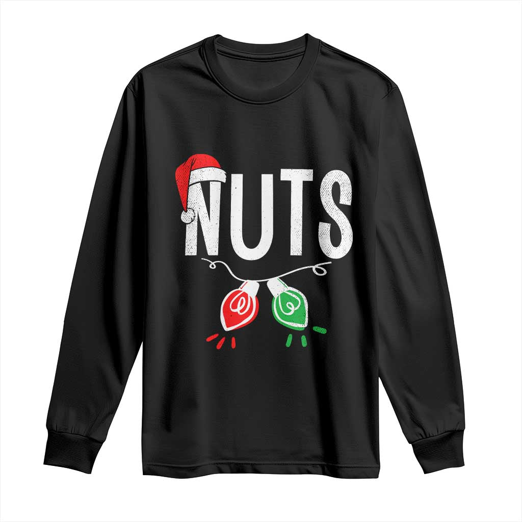 Christmas Matching Couple Long Sleeve Shirt Chestnuts Xmas Funny Nuts