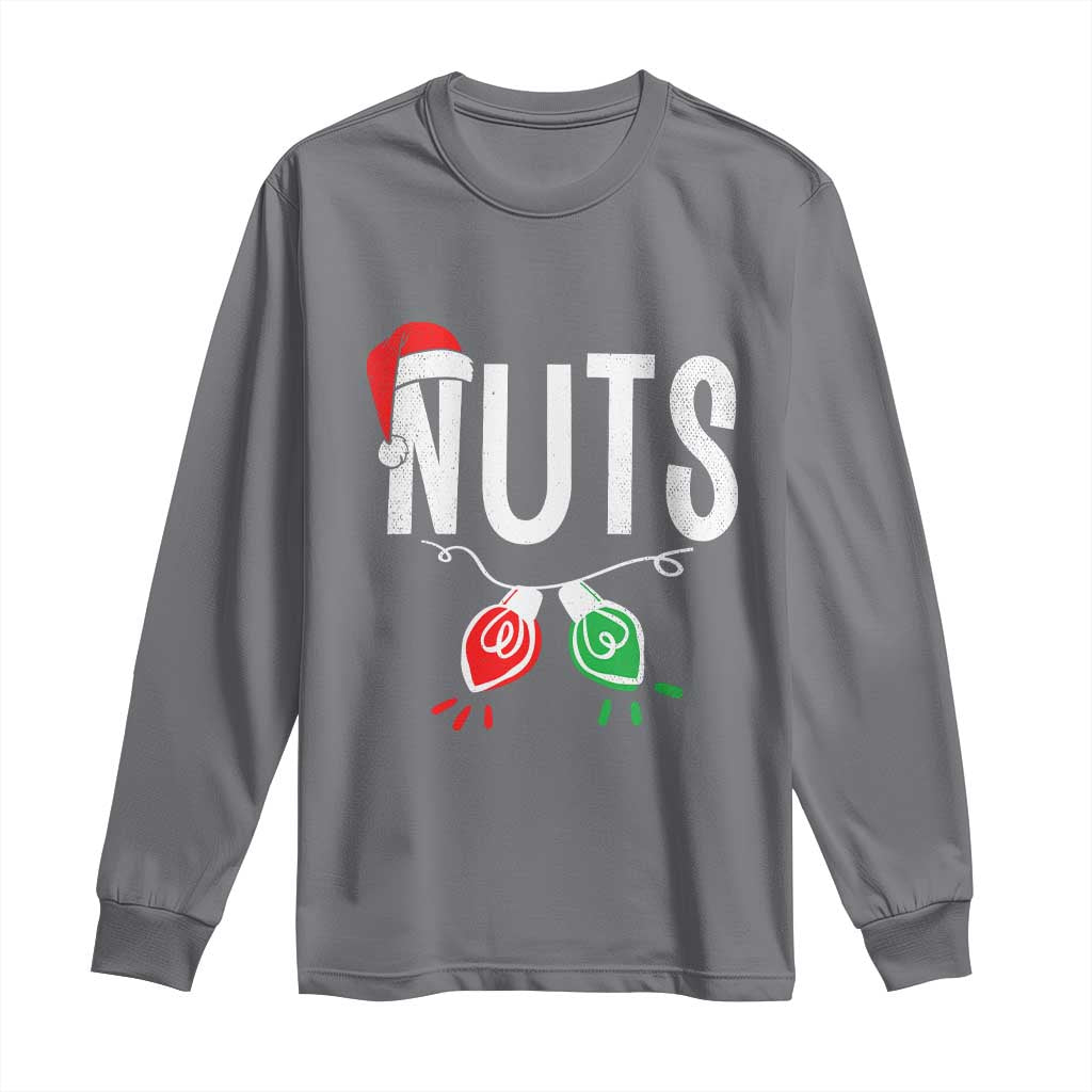 Christmas Matching Couple Long Sleeve Shirt Chestnuts Xmas Funny Nuts