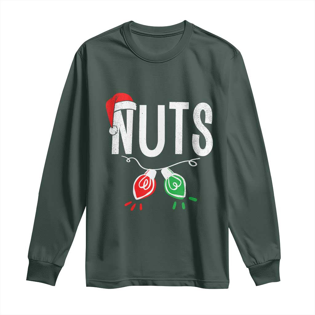 Christmas Matching Couple Long Sleeve Shirt Chestnuts Xmas Funny Nuts