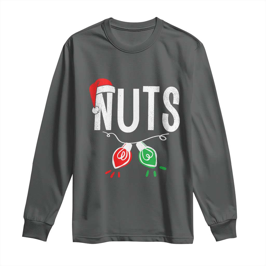 Christmas Matching Couple Long Sleeve Shirt Chestnuts Xmas Funny Nuts