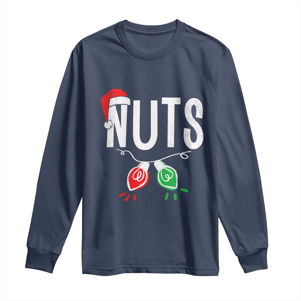Christmas Matching Couple Long Sleeve Shirt Chestnuts Xmas Funny Nuts