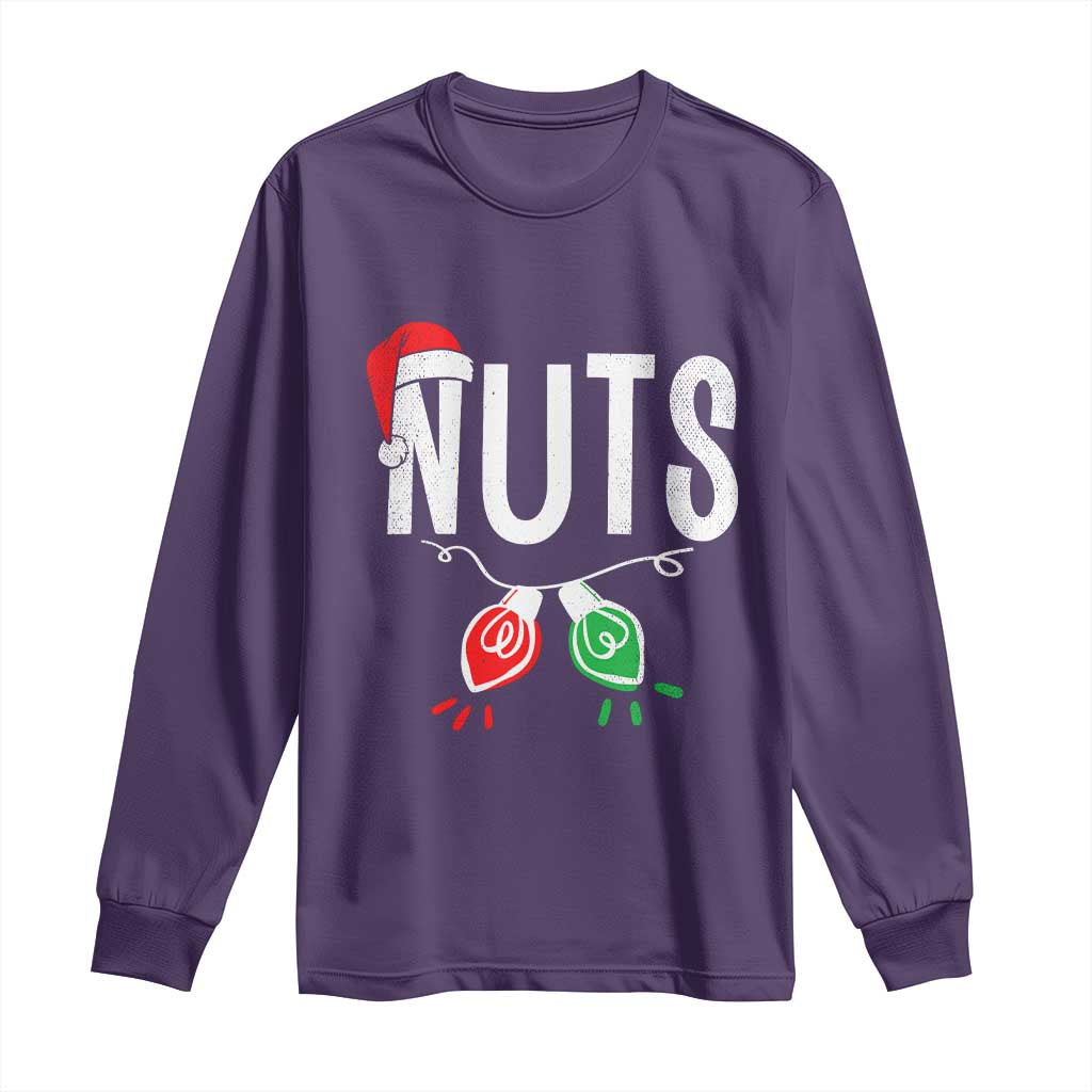 Christmas Matching Couple Long Sleeve Shirt Chestnuts Xmas Funny Nuts