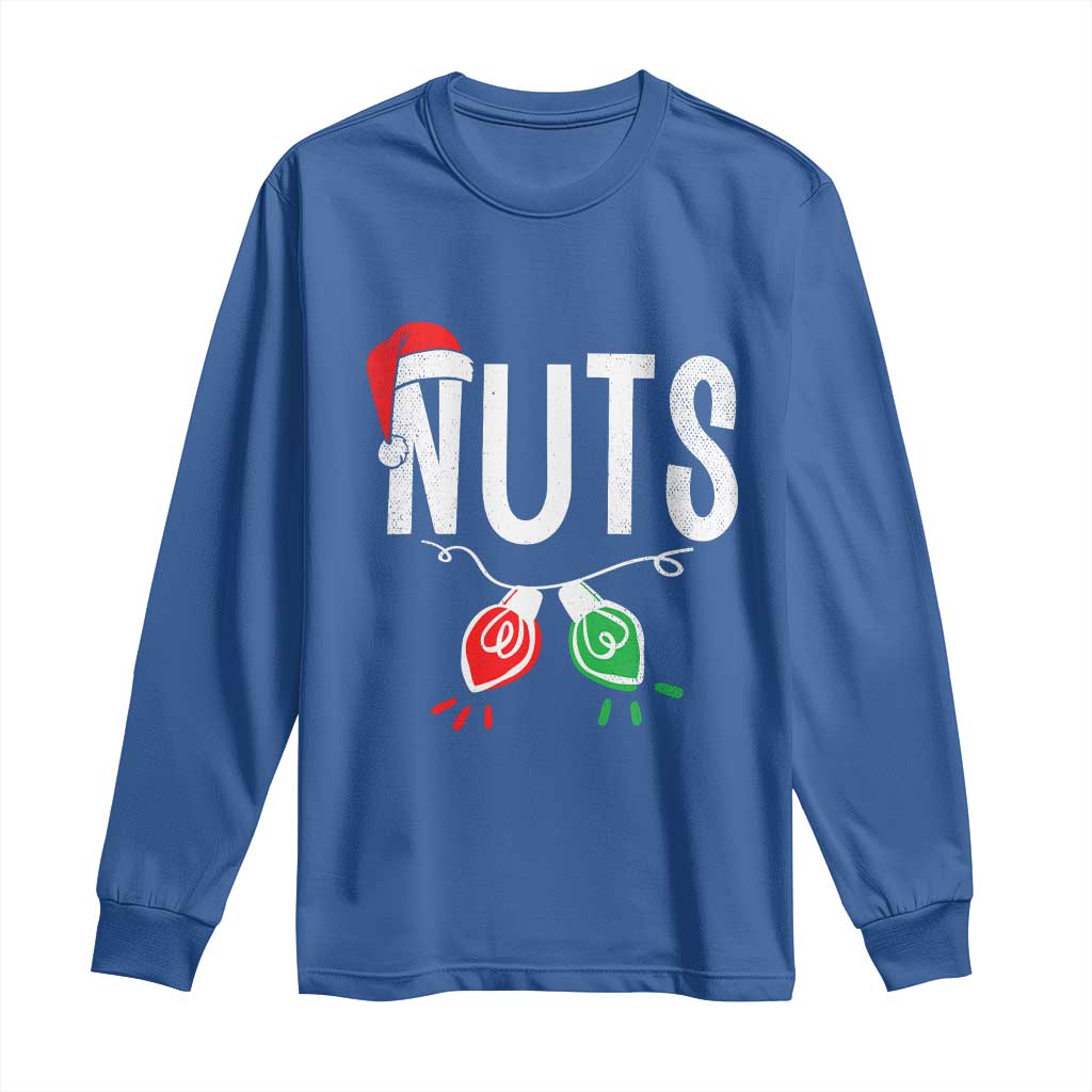 Christmas Matching Couple Long Sleeve Shirt Chestnuts Xmas Funny Nuts