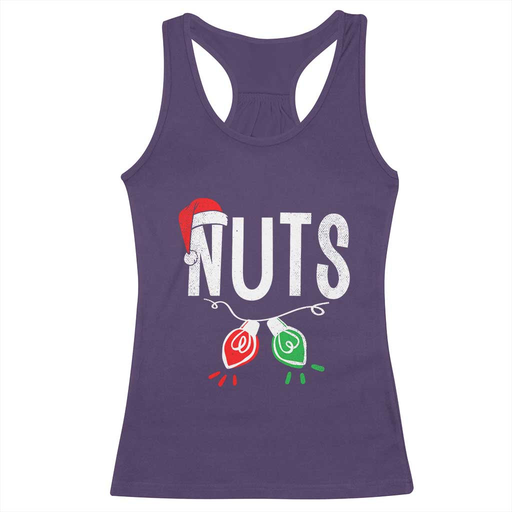 Christmas Matching Couple Racerback Tank Top Chestnuts Xmas Funny Nuts