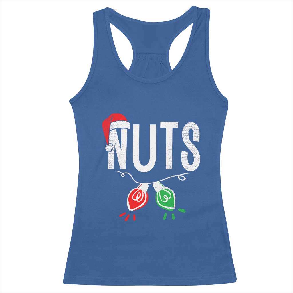Christmas Matching Couple Racerback Tank Top Chestnuts Xmas Funny Nuts