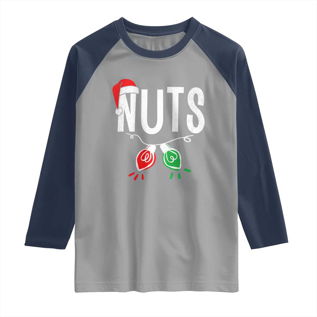 Christmas Matching Couple Raglan Shirt Chestnuts Xmas Funny Nuts