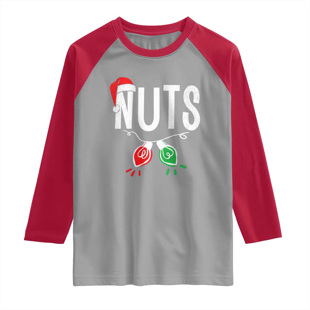 Christmas Matching Couple Raglan Shirt Chestnuts Xmas Funny Nuts