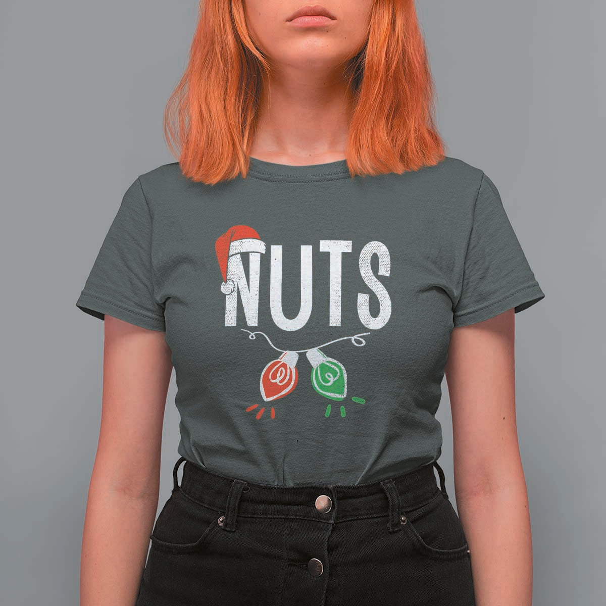 Christmas Matching Couple T Shirt For Women Chestnuts Xmas Funny Nuts - Wonder Print Shop