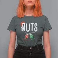 Christmas Matching Couple T Shirt For Women Chestnuts Xmas Funny Nuts - Wonder Print Shop