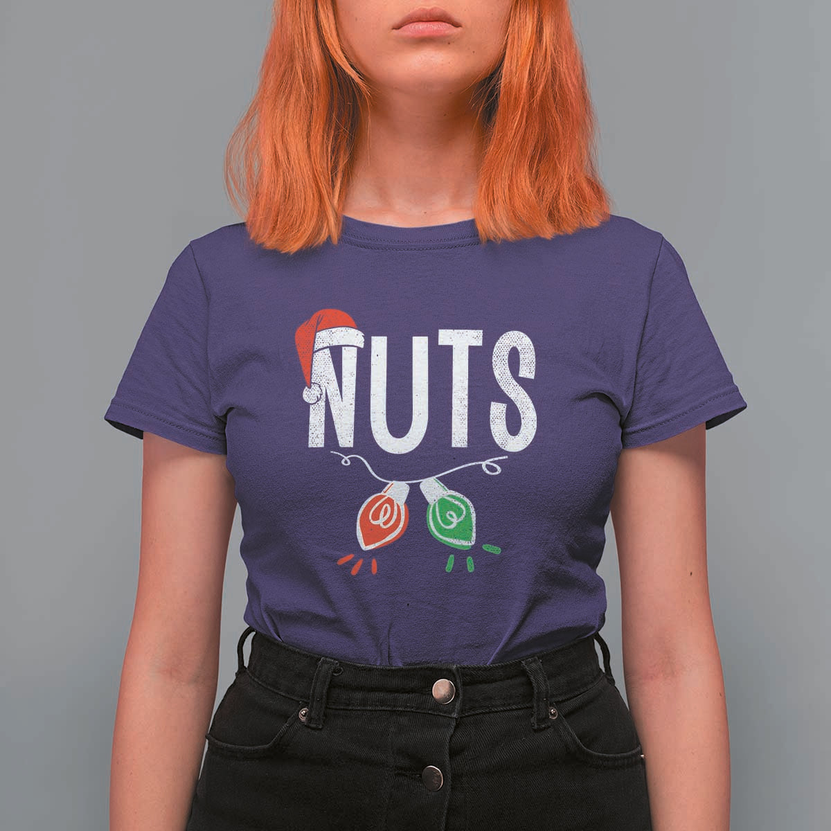 Christmas Matching Couple T Shirt For Women Chestnuts Xmas Funny Nuts - Wonder Print Shop