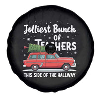 Funny Xmas Teacher Spare Tire Cover Jolliest Bunch Of Teachers This Side Of The Hallway Xmas PJ Gift