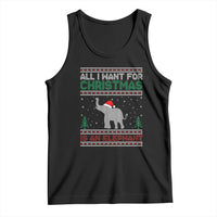 Christmas Elephant Tank Top All I Want for Xmas Is An Elephant Ugly Sweater
