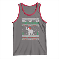 Christmas Elephant Tank Top All I Want for Xmas Is An Elephant Ugly Sweater