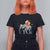 Christmas Santa Riding Elephant T Shirt For Women Xmas Tree Light Funny Festive - Wonder Print Shop
