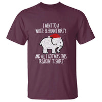 Funny White Elephant Christmas T Shirt I Went To A White Party And Got This Gift Exchange - Wonder Print Shop