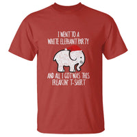Funny White Elephant Christmas T Shirt I Went To A White Party And Got This Gift Exchange - Wonder Print Shop