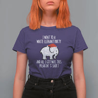 Funny White Elephant Christmas T Shirt For Women I Went To A White Party And Got This Gift Exchange - Wonder Print Shop