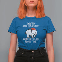 Funny White Elephant Christmas T Shirt For Women I Went To A White Party And Got This Gift Exchange - Wonder Print Shop