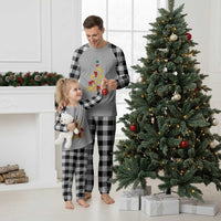 South Africa Elephant Christmas Tree Plaid Pajama Set Safari Animals Xmas - Wonder Print Shop