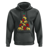 South Africa Elephant Christmas Tree Hoodie Safari Animals Xmas