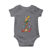 Giraffe Christmas Tree Baby Onesie Funny Xmas Giraffes Lover Gift