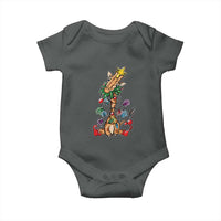 Giraffe Christmas Tree Baby Onesie Funny Xmas Giraffes Lover Gift