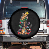 Giraffe Christmas Tree Spare Tire Cover Funny Xmas Giraffes Lover Gift